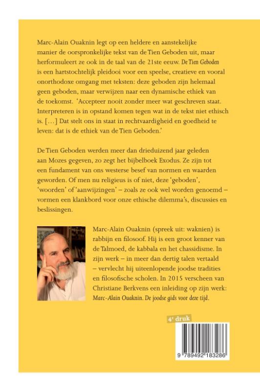 De Tien Geboden + Marc-Alain Ouaknin set 2backcover