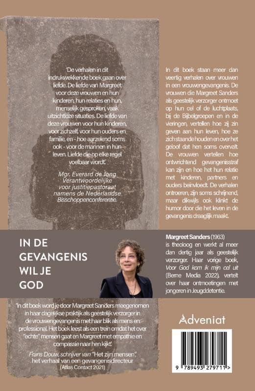 In de gevangenis wil je Godbackcover