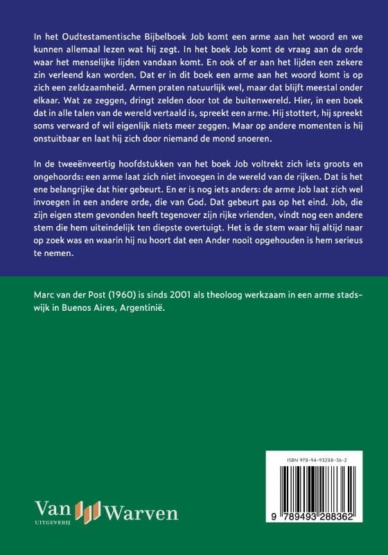 Job, een arme vindt zijn stembackcover