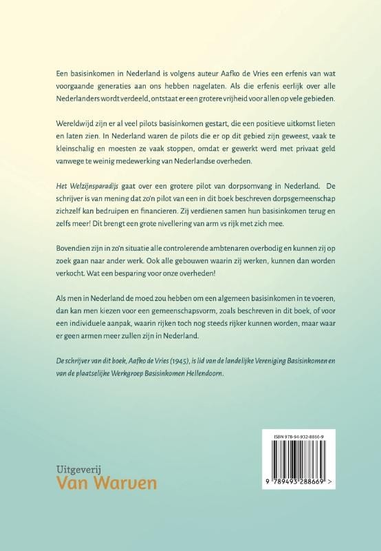 Het welzijnsparadijsbackcover