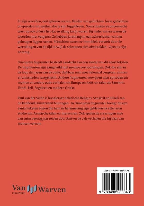 Onvergeten fragmentenbackcover