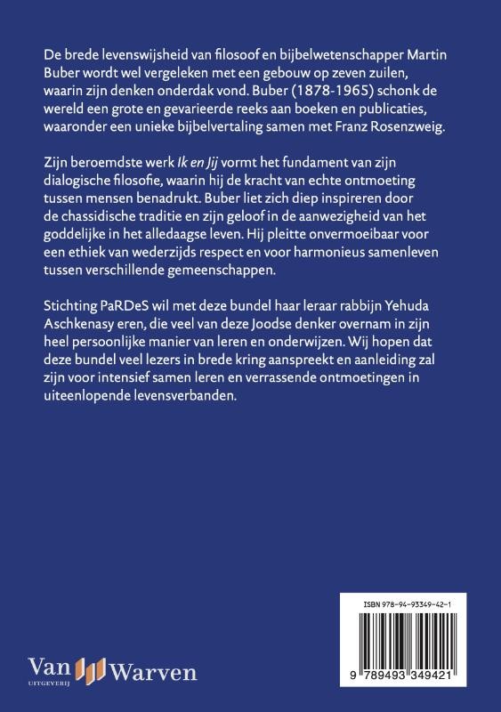 De veelkleurige wijsheid van Martin Buberbackcover