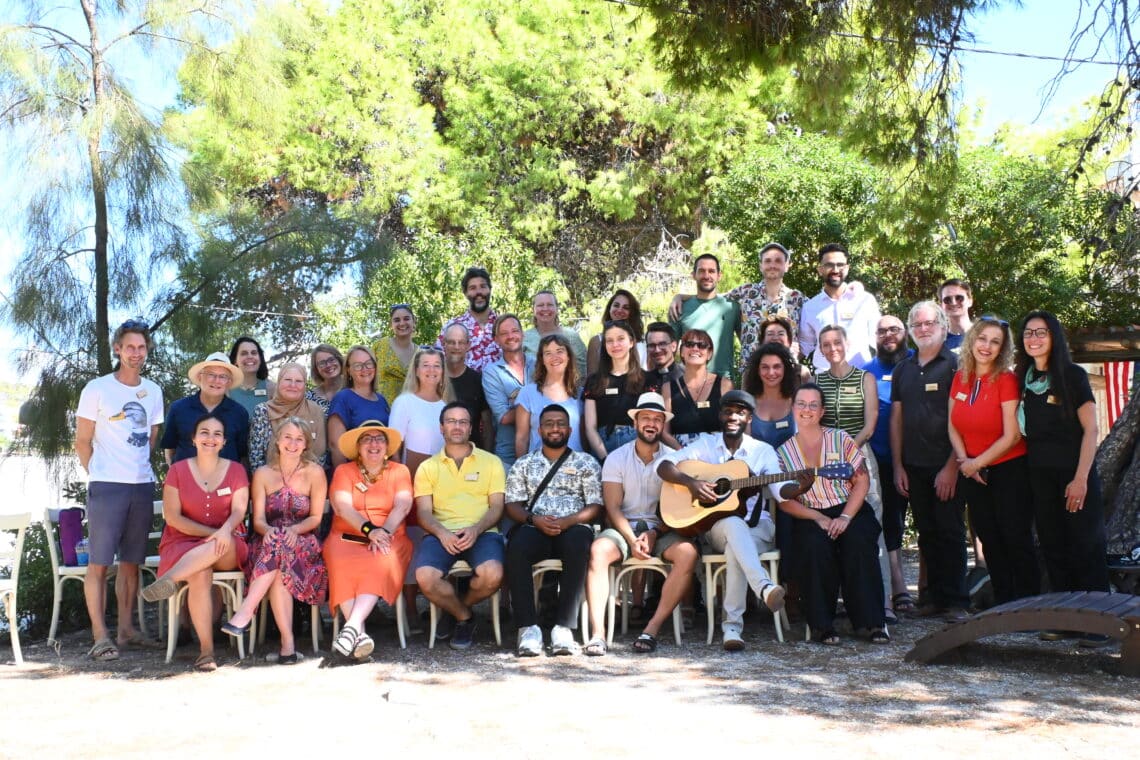 A World of Neighbours Annual Summit, professionals uit meer dan twintig landen die werken met vluchtelingen in Europa.
