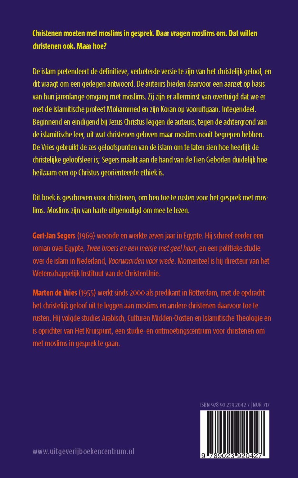 Wat christenen geloven & moslims niet begrijpenbackcover