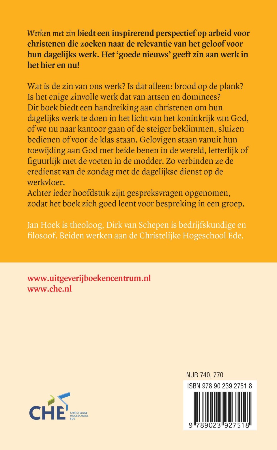 Werken met zinbackcover