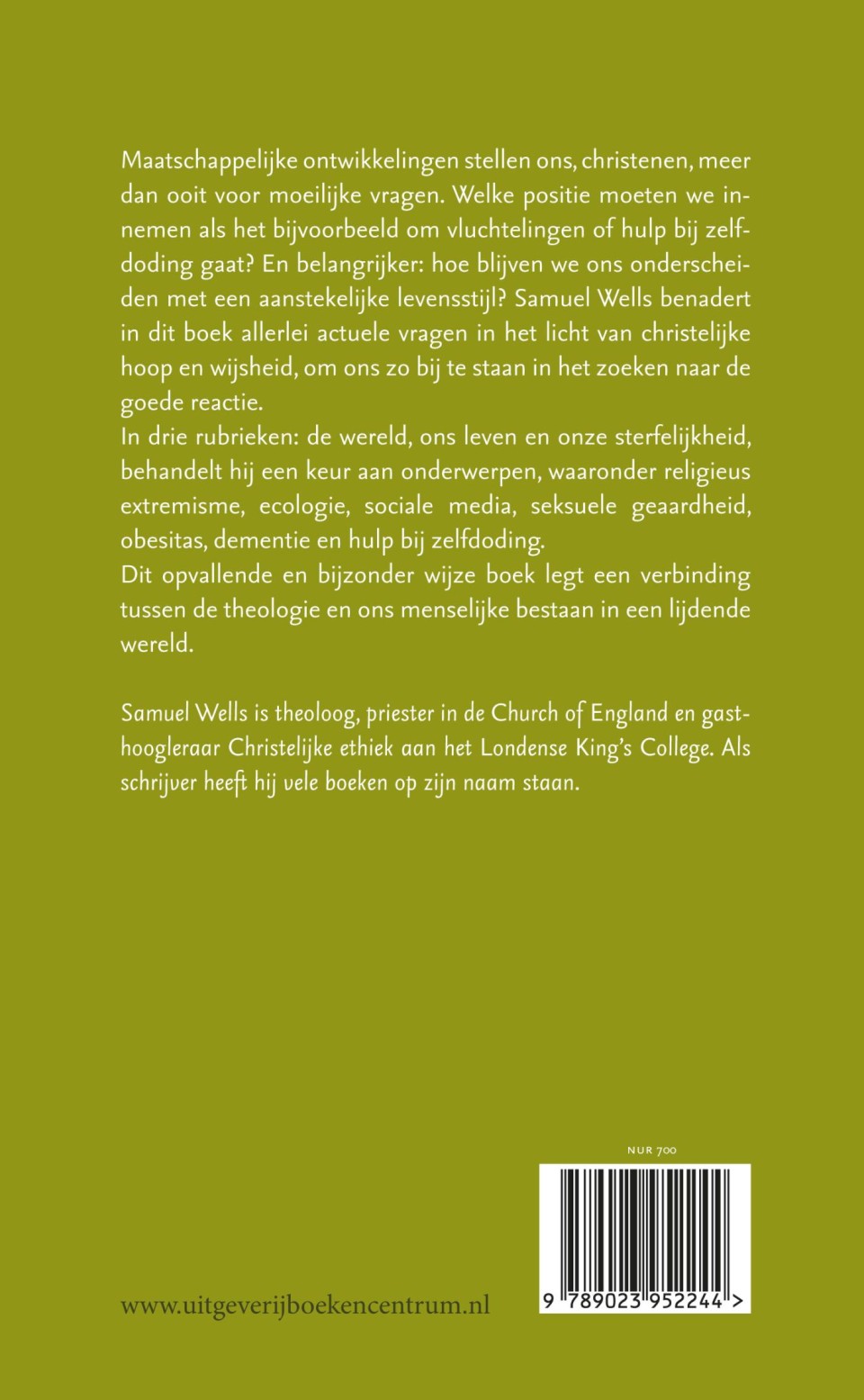 Hoe zullen we leven?backcover
