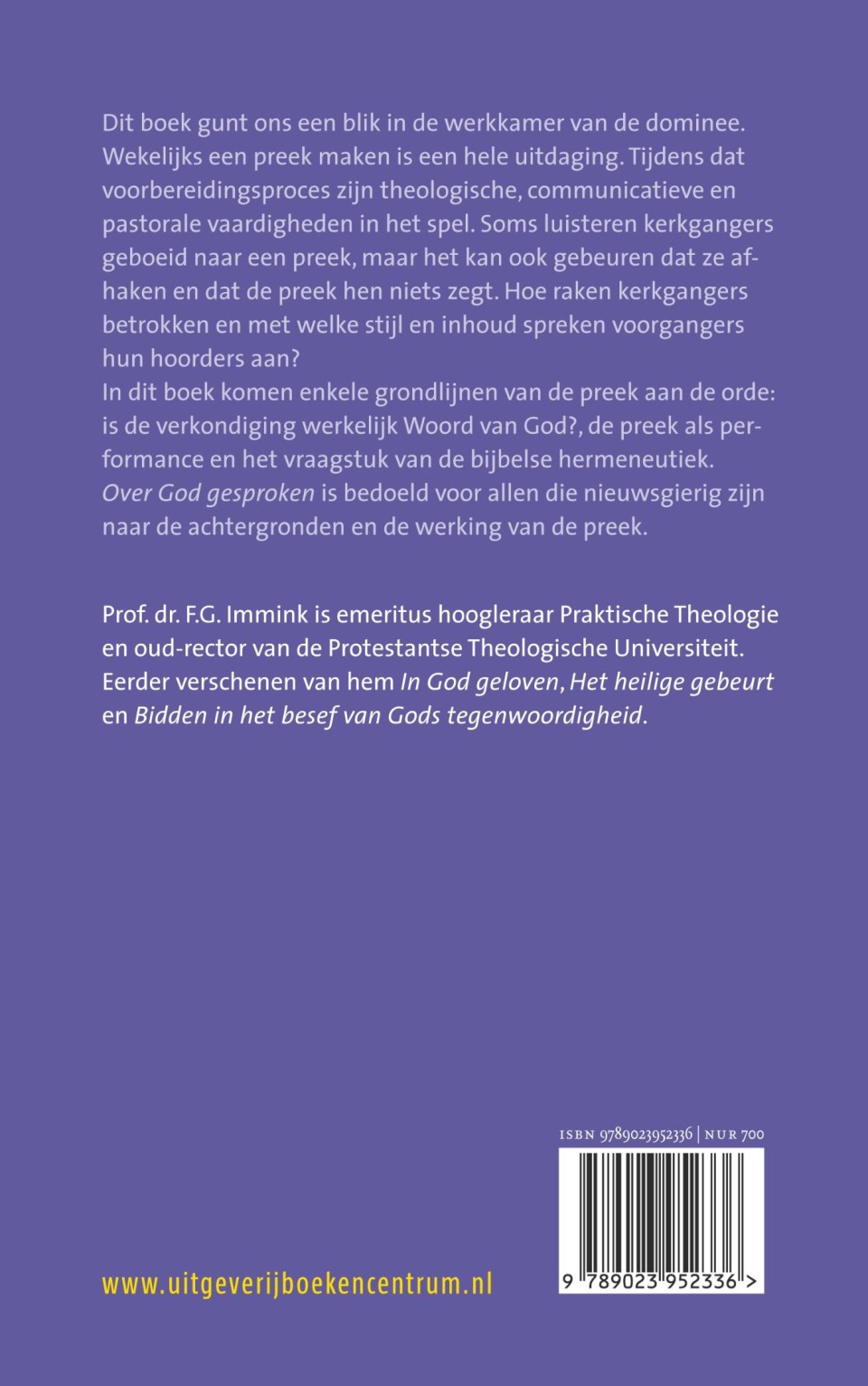 Over God gesprokenbackcover