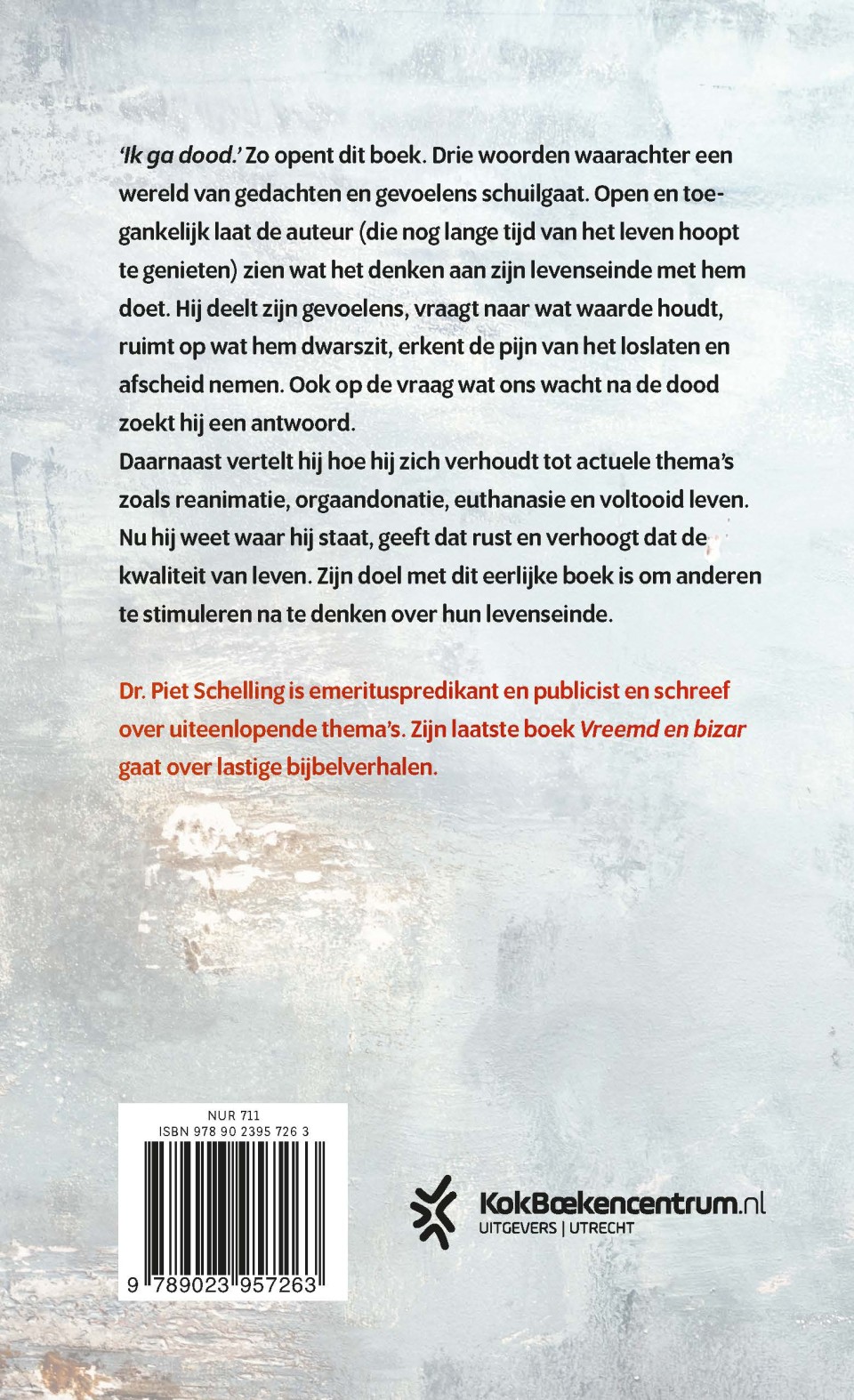 Denkend aan de dood kom ik tot levenbackcover