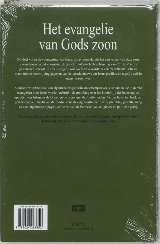 Het evangelie van Gods Zoonbackcover