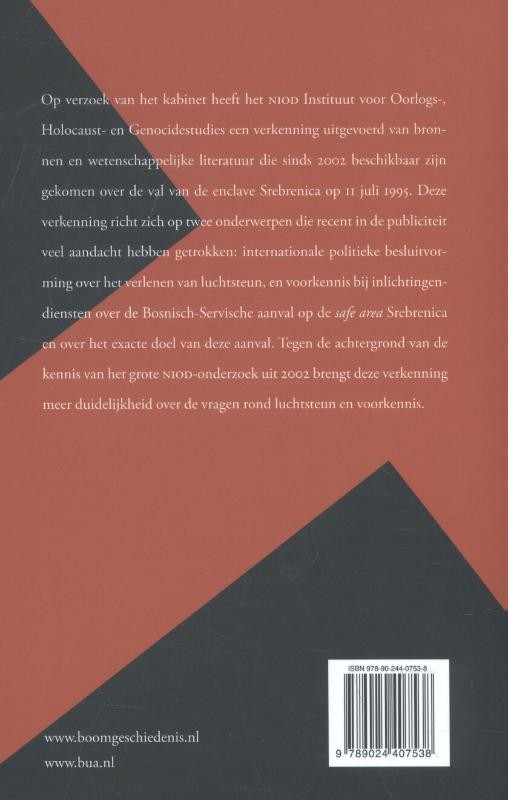 De val van Srebrenicabackcover