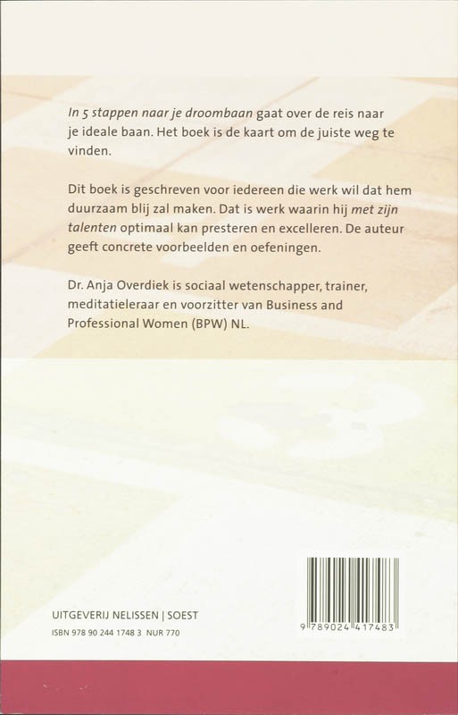 In 5 stappen naar je droombaanbackcover