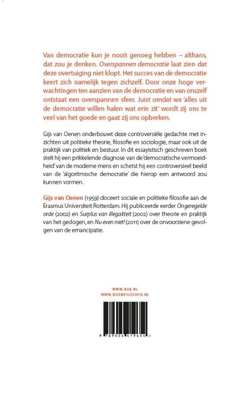 Overspannen democratiebackcover