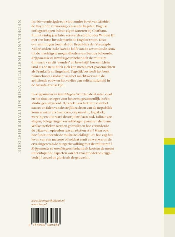 Krijgsmacht en handelsgeestbackcover