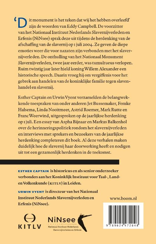 Dit monument is het teken dat wij het hebben overleefdbackcover