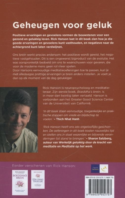 Geheugen voor gelukbackcover