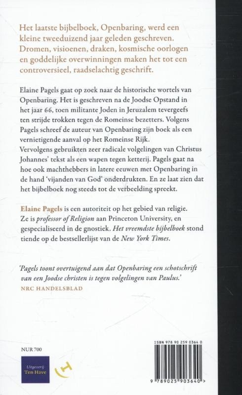 Het vreemdste bijbelboekbackcover