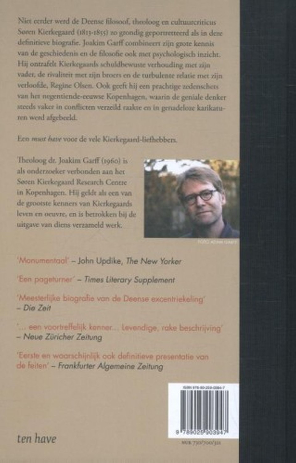 Søren Kierkegaardbackcover