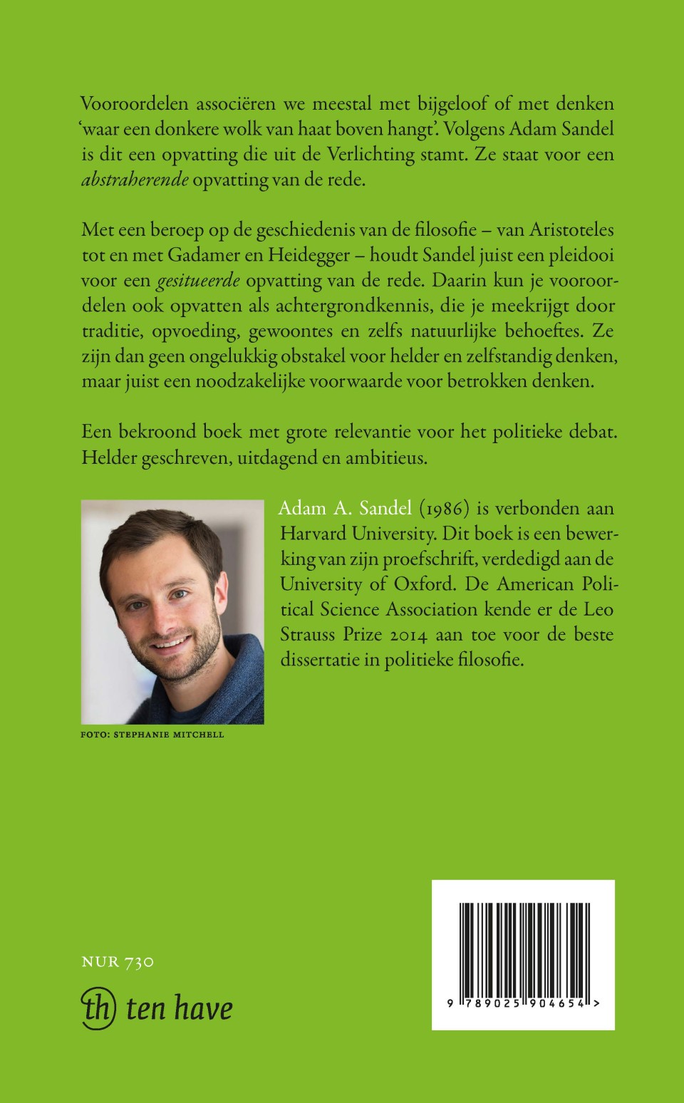 Ruimte voor vooroordelenbackcover