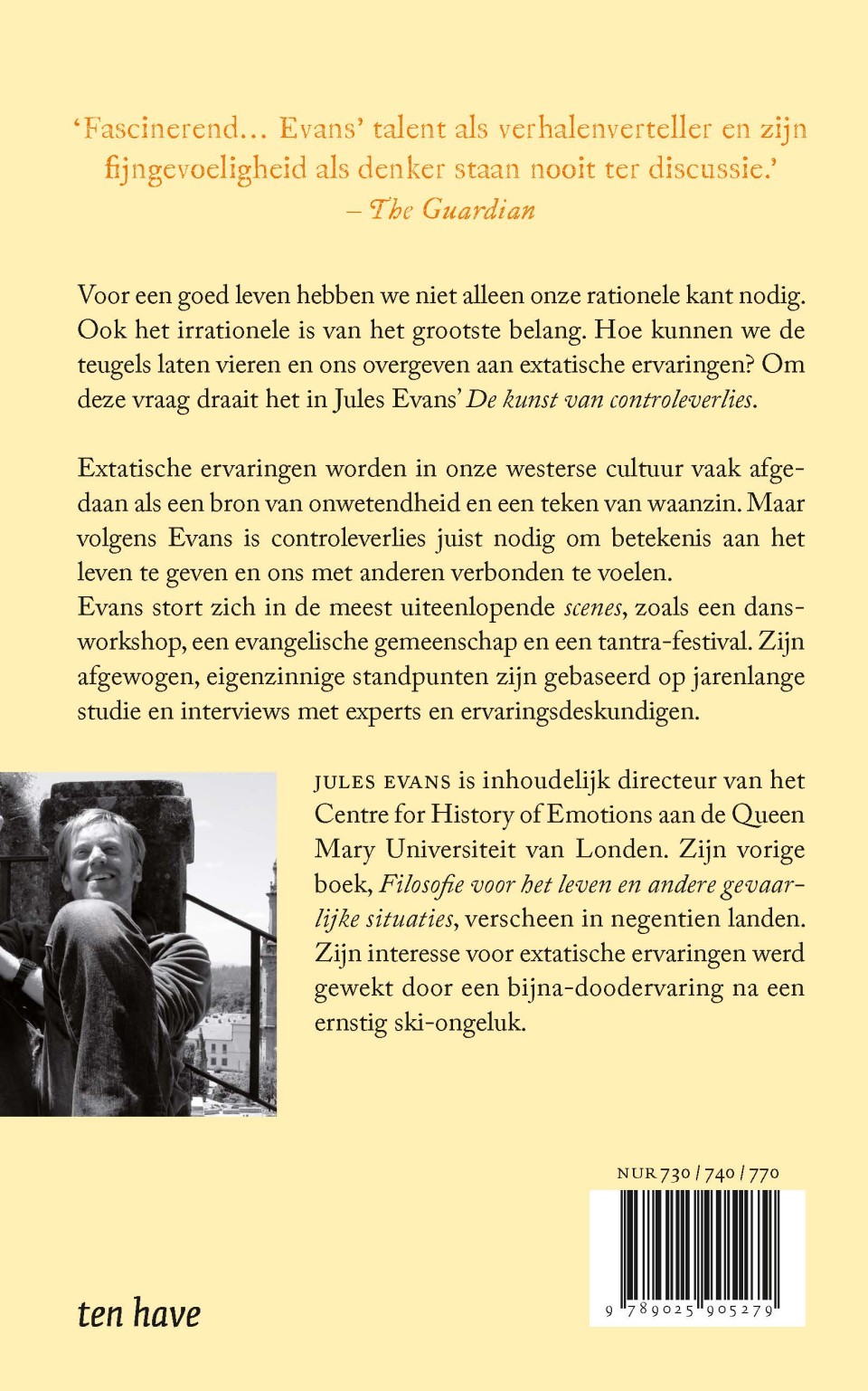 De kunst van controleverliesbackcover