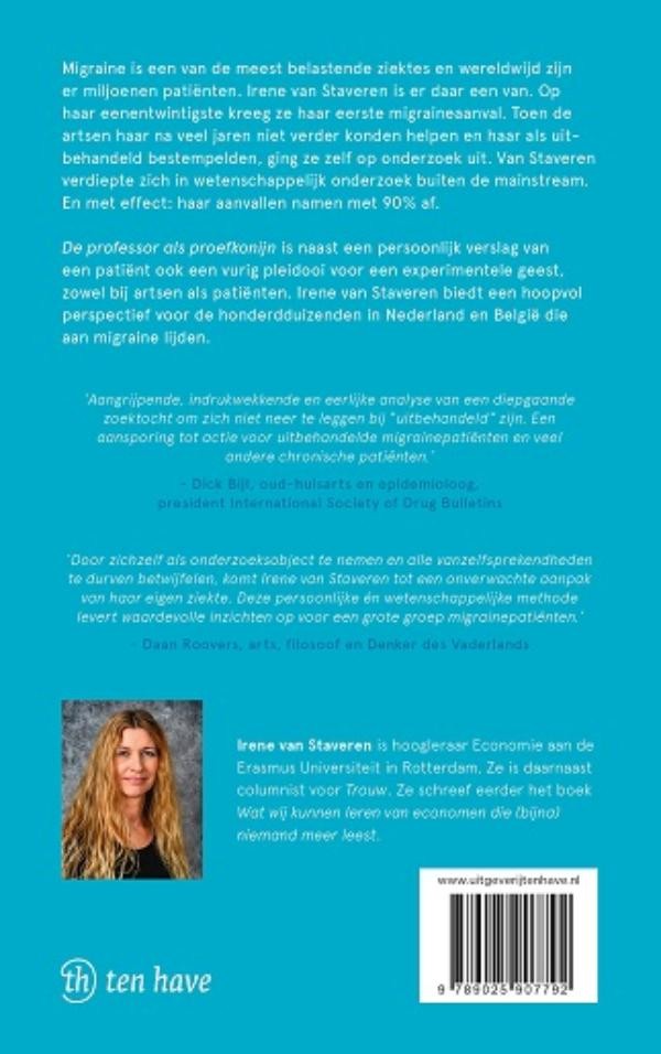 De professor als proefkonijnbackcover