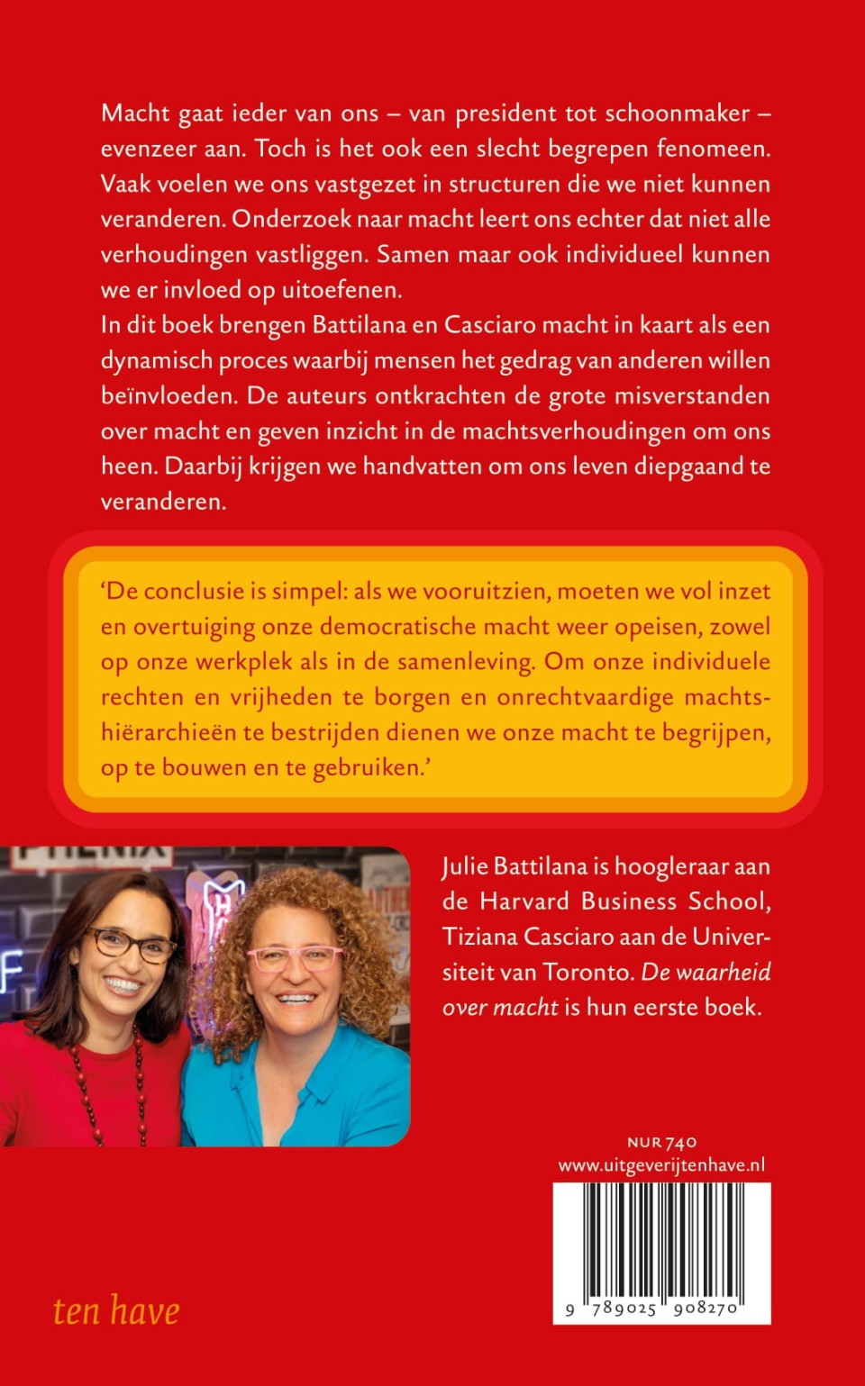 De waarheid over machtbackcover