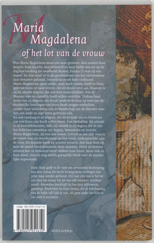 Maria Magdalena, of Het lot van de vrouwbackcover