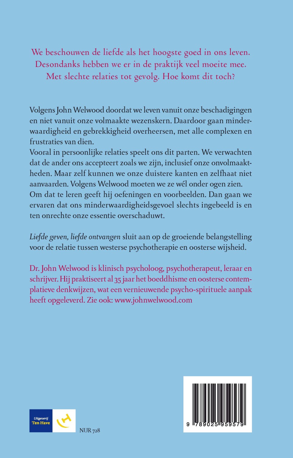 Liefde geven, liefde ontvangenbackcover