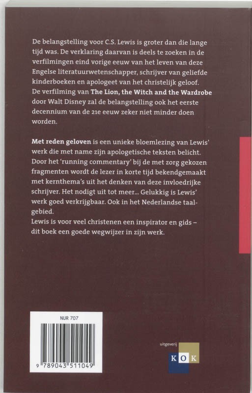 Met reden gelovenbackcover