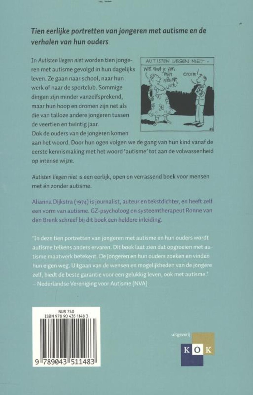 Autisten liegen nietbackcover