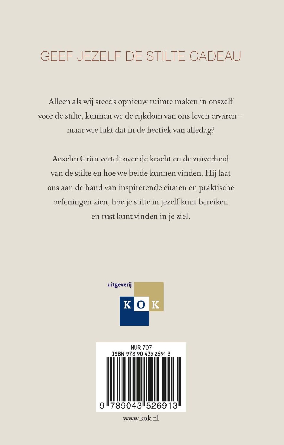 Leven uit de stiltebackcover
