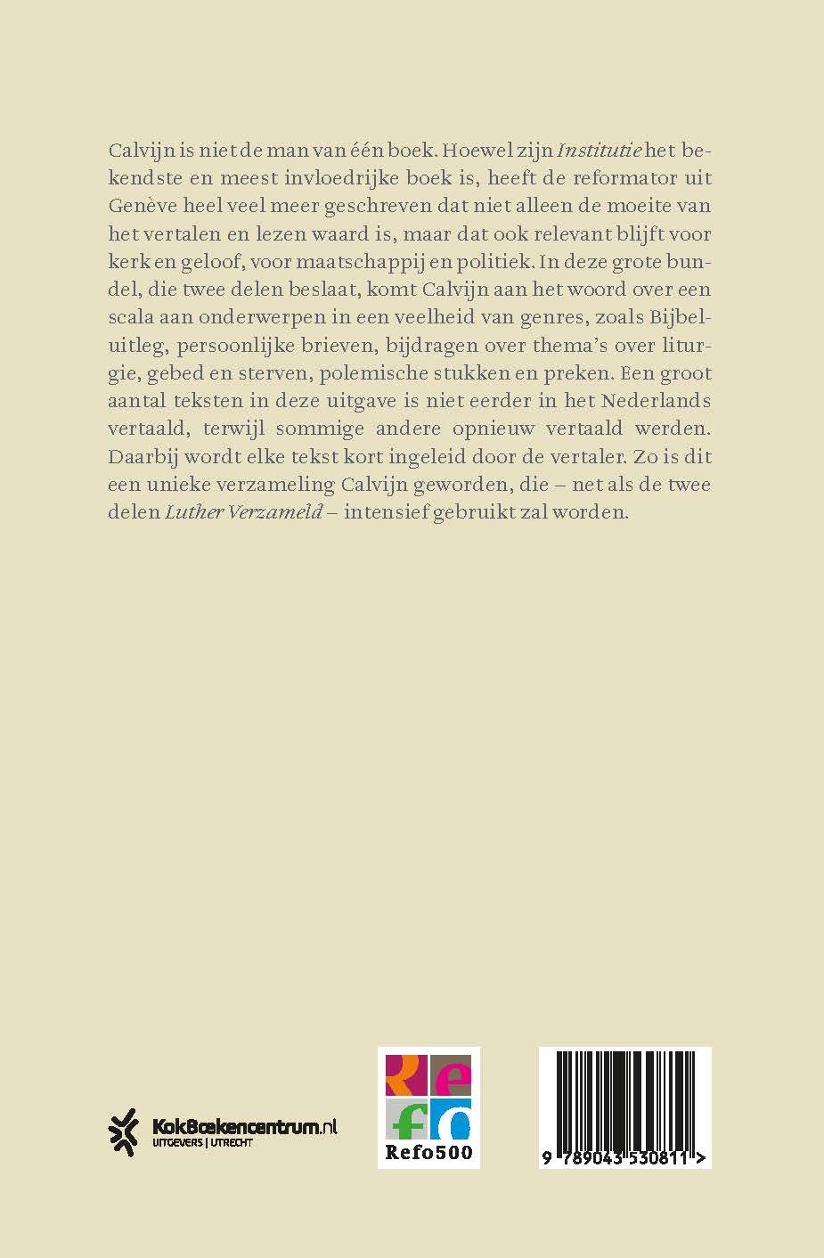 Calvijn verzameldbackcover