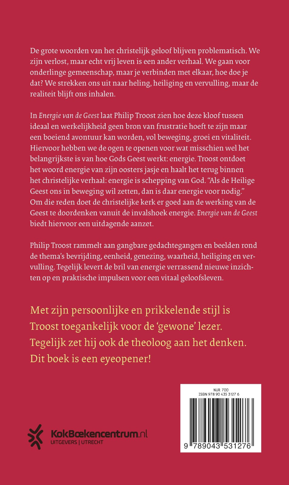 Energie van de Geestbackcover
