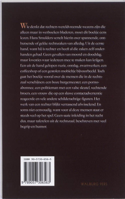 Bij de rechter op schootbackcover