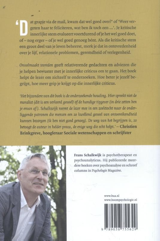 Onvolmaakt tevredenbackcover