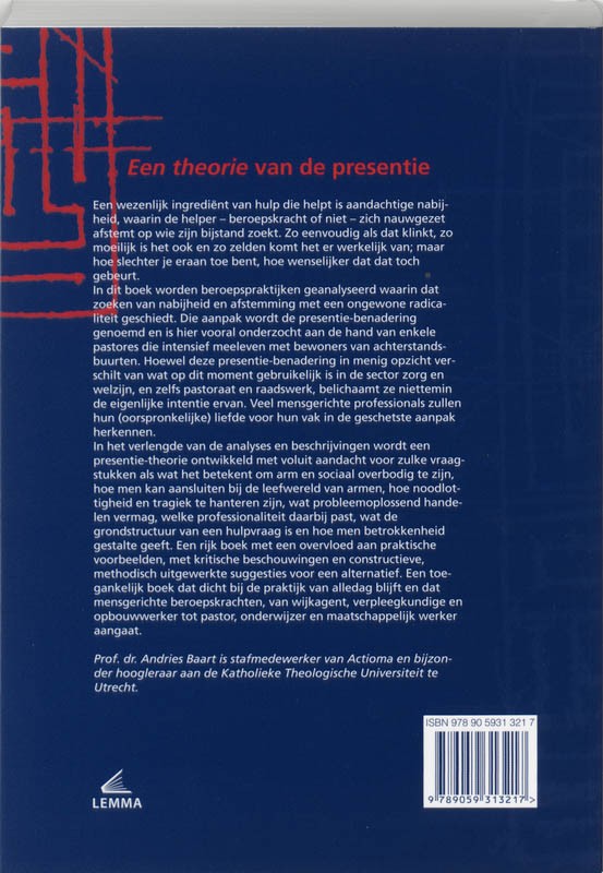 Theorie van de presentiebackcover