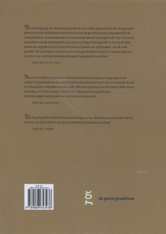 Encyclopedie Nadere Reformatiebackcover