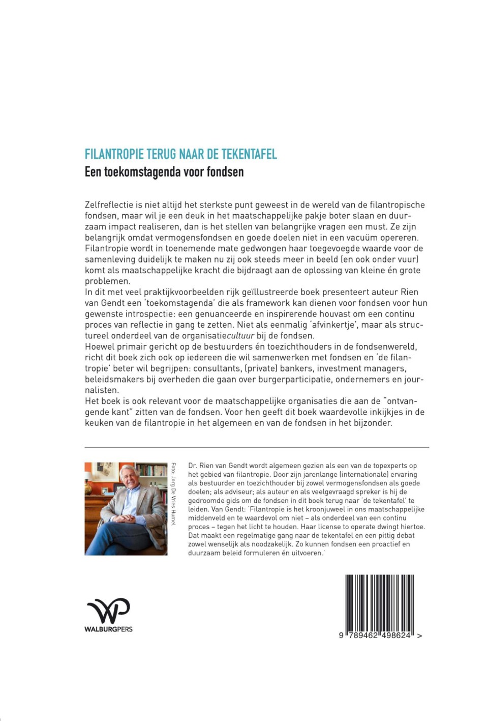 Filantropie terug naar de tekentafelbackcover