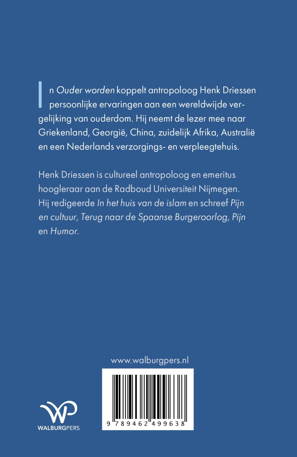 Ouder wordenbackcover