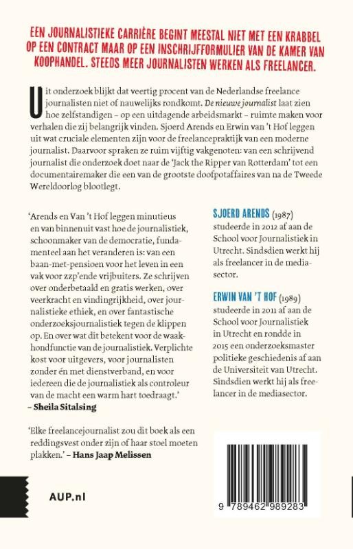 De nieuwe journalistbackcover