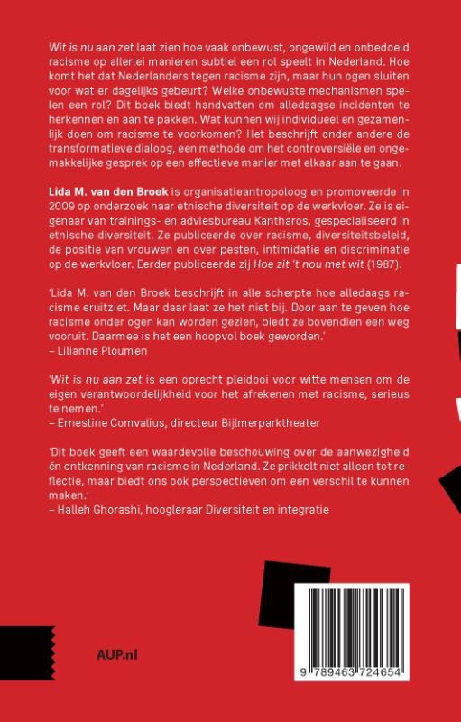 Wit is nu aan zetbackcover