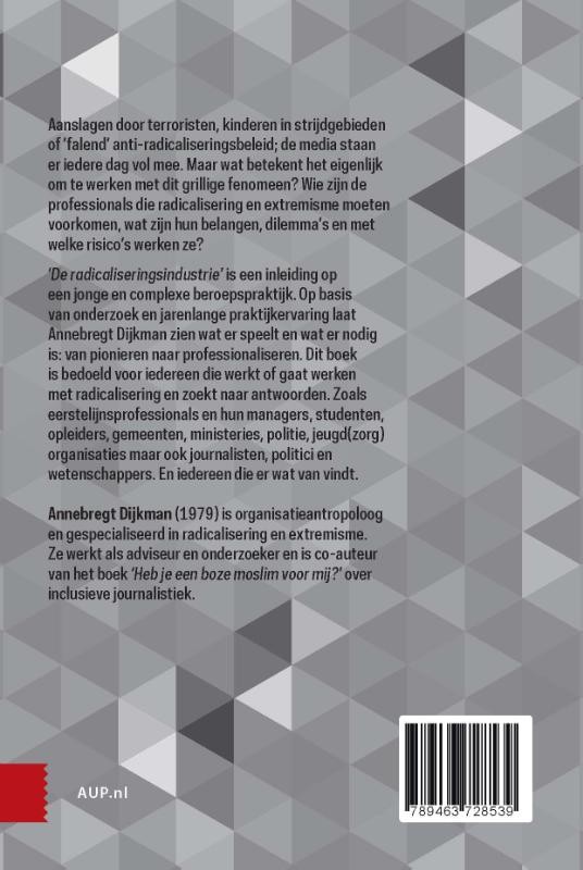 ‘De radicaliseringsindustrie’backcover