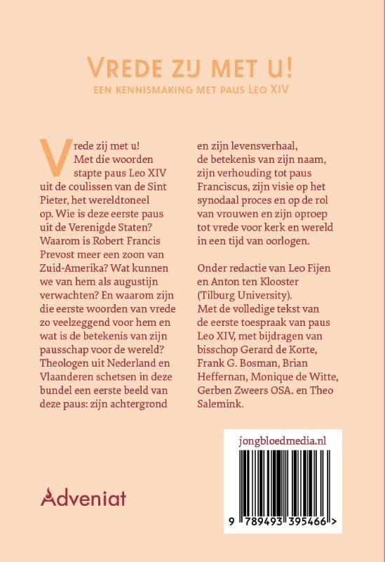 Vrede zij met u!backcover