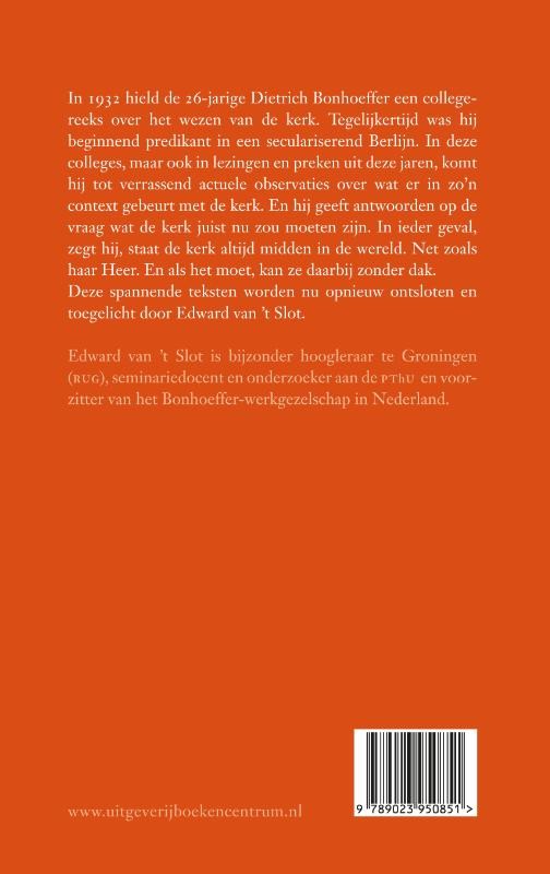De levende kerkbackcover