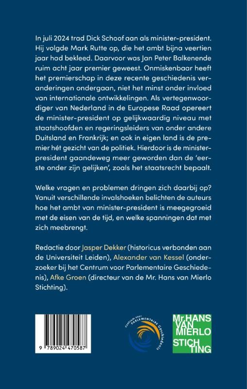 De minister-presidentbackcover