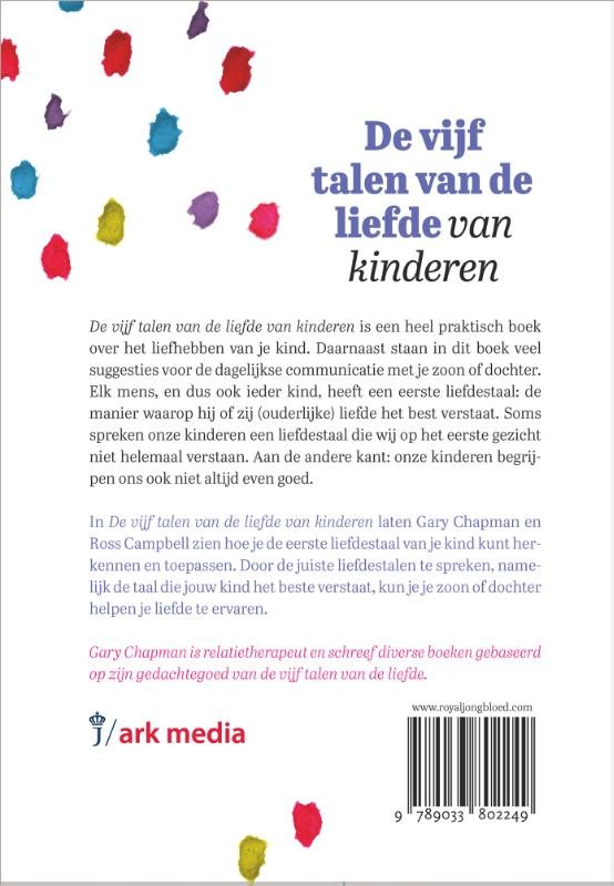 De vijf talen van de liefde van kinderenbackcover