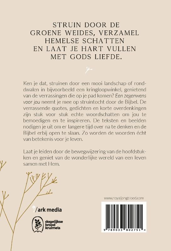 Een zegenwens voor joubackcover