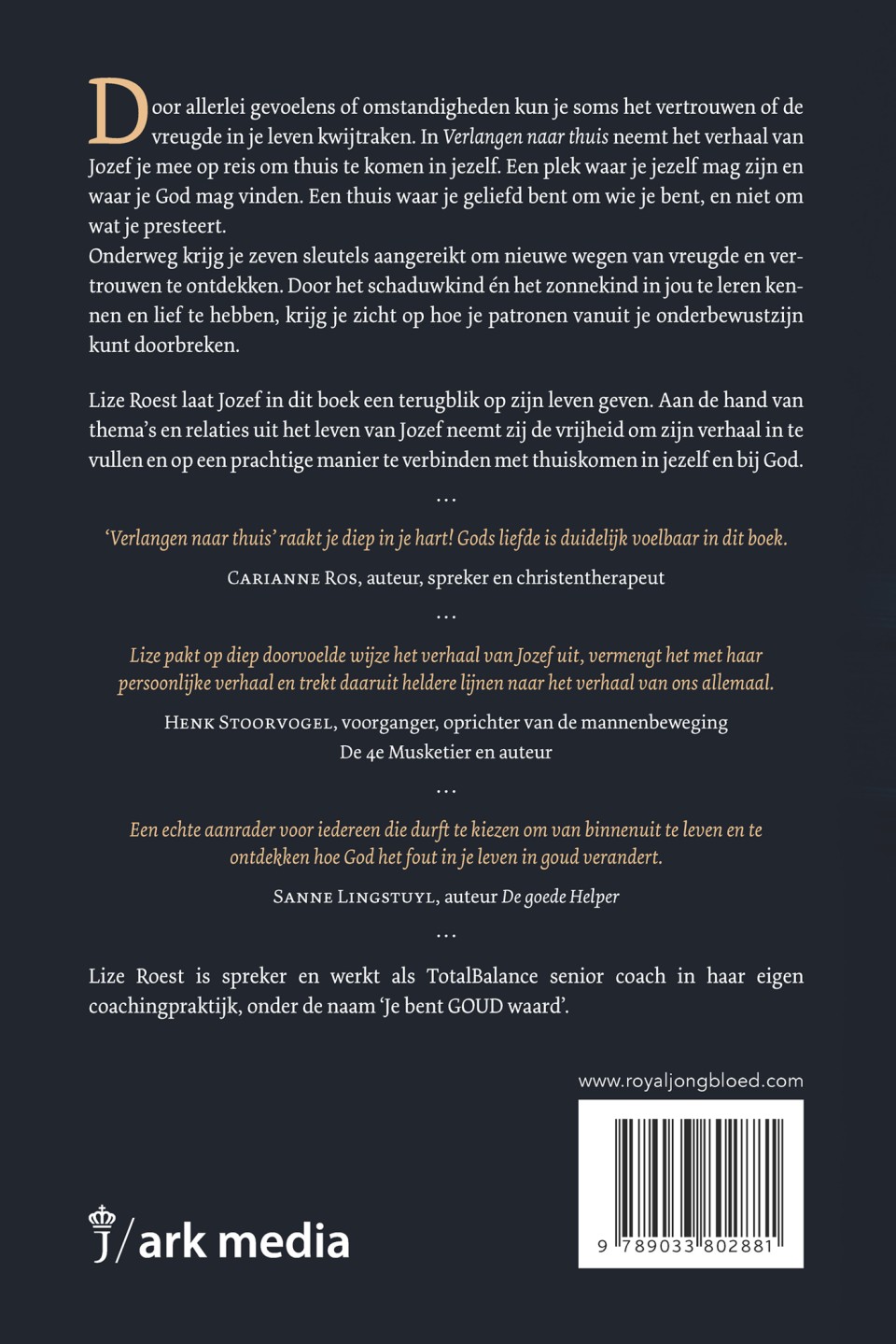 Verlangen naar thuisbackcover