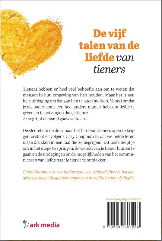 De vijf talen van de liefde van tienersbackcover