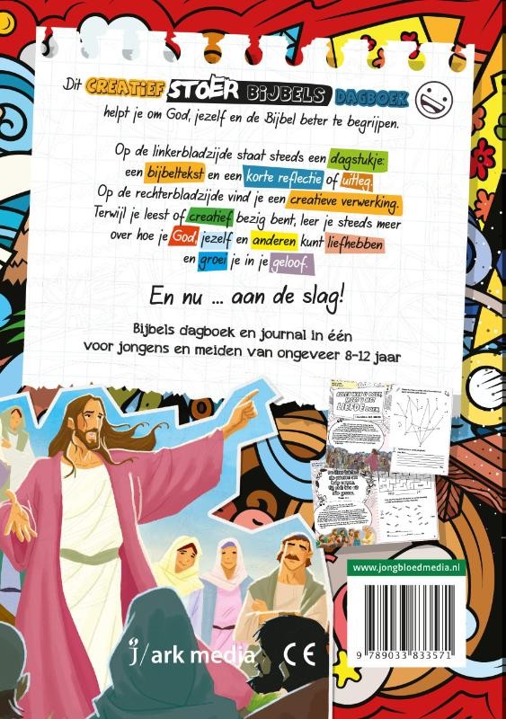 Creatief stoer Bijbels dagboekbackcover