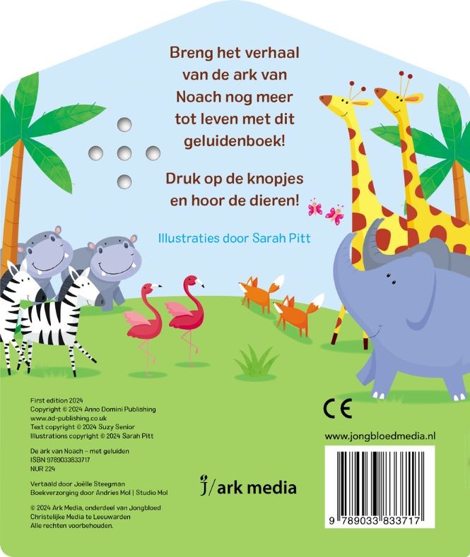 De ark van Noach met geluidenbackcover